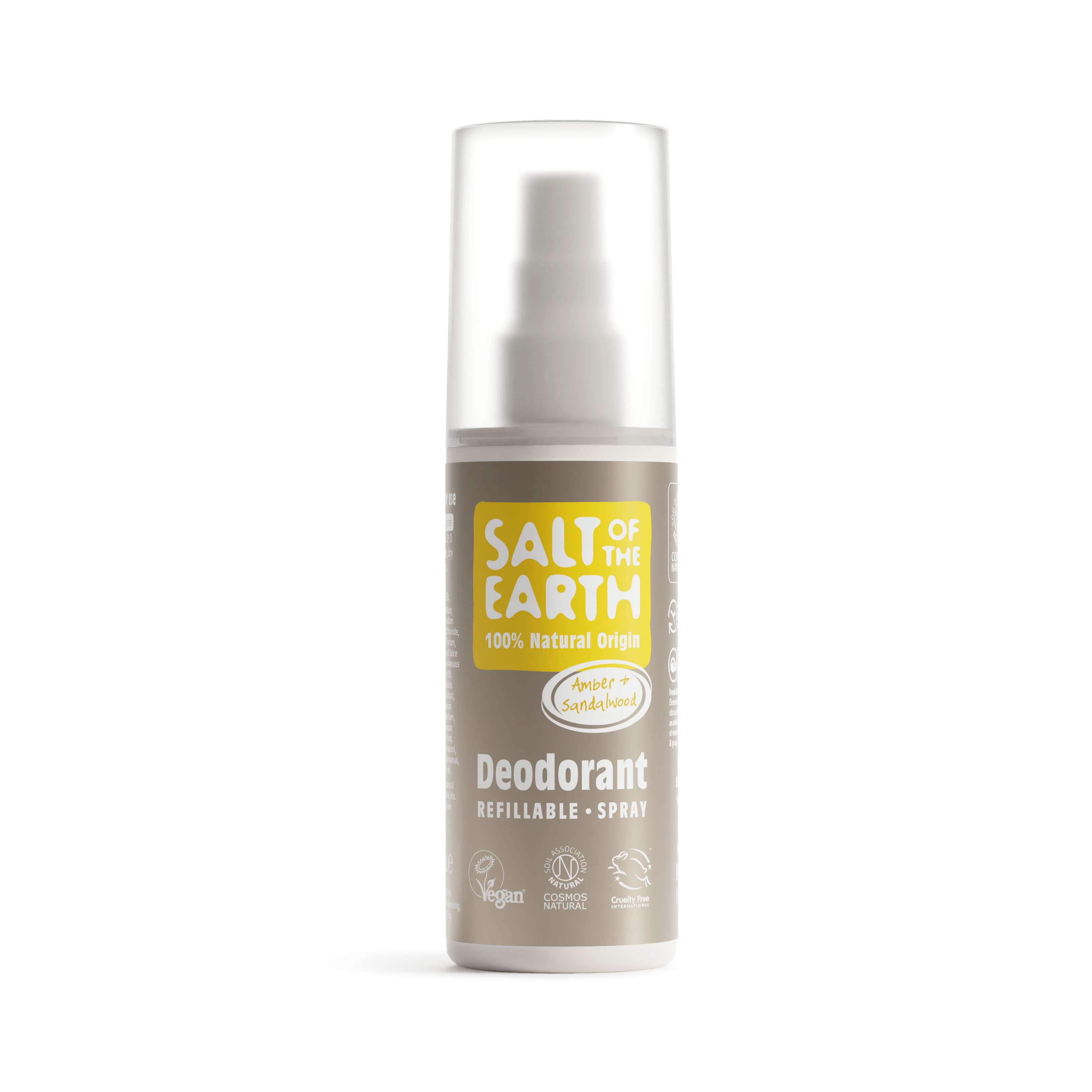 Salt of the Earth Deo Spray - Amber & Sandalwood - 100ml