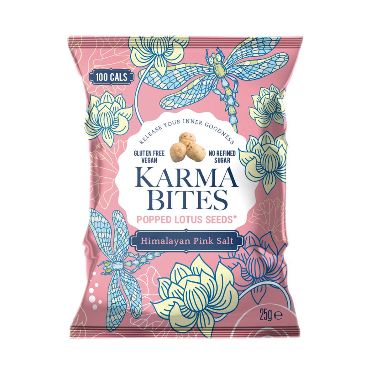 12 x Karma Bites Himalayan Sea Salt Popped Lotus Seeds - 25g