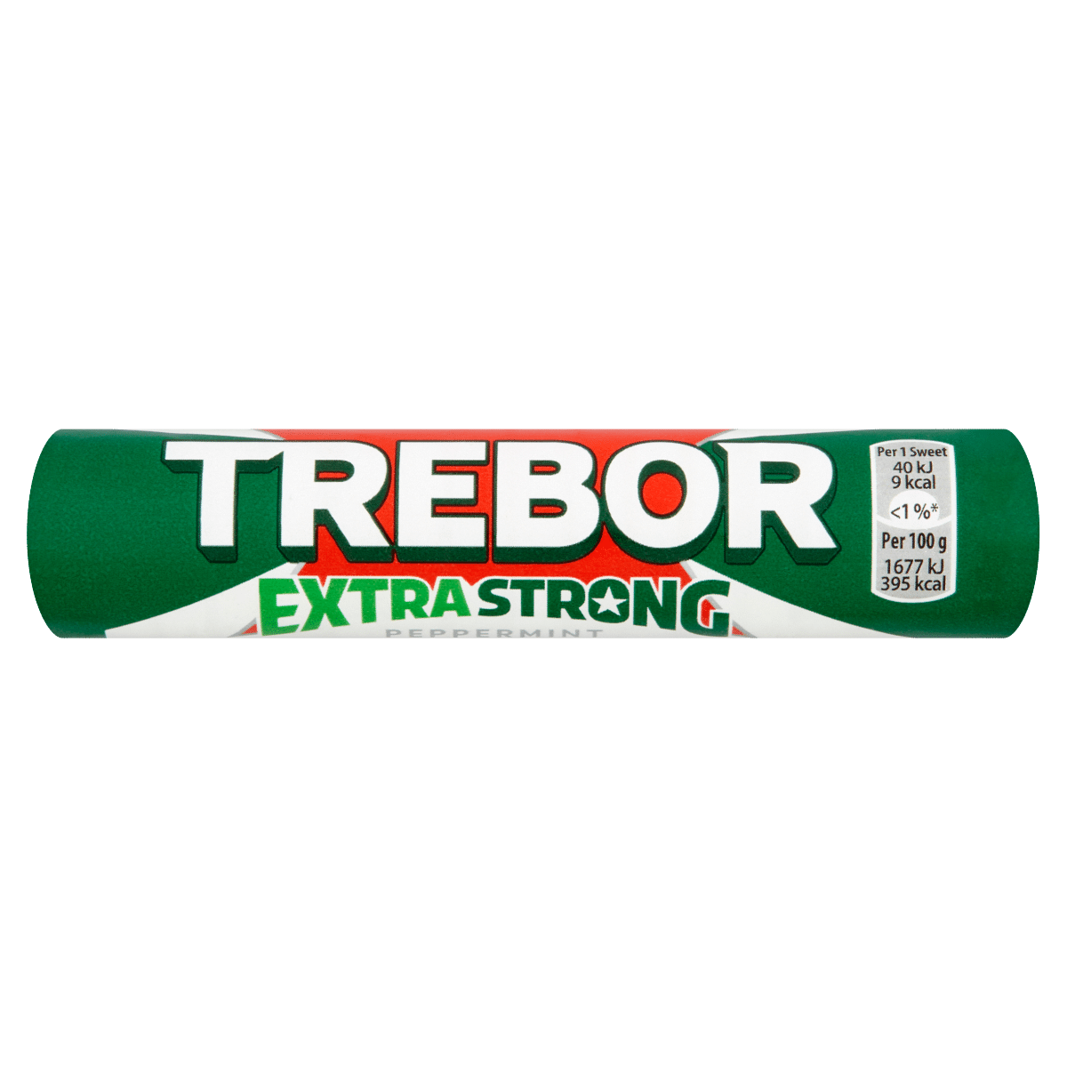 40 x Trebor Extra Strong Peppermint Mints Roll 41.3G