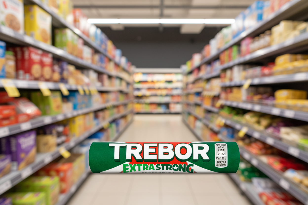 40 x Trebor Extra Strong Peppermint Mints Roll 41.3G