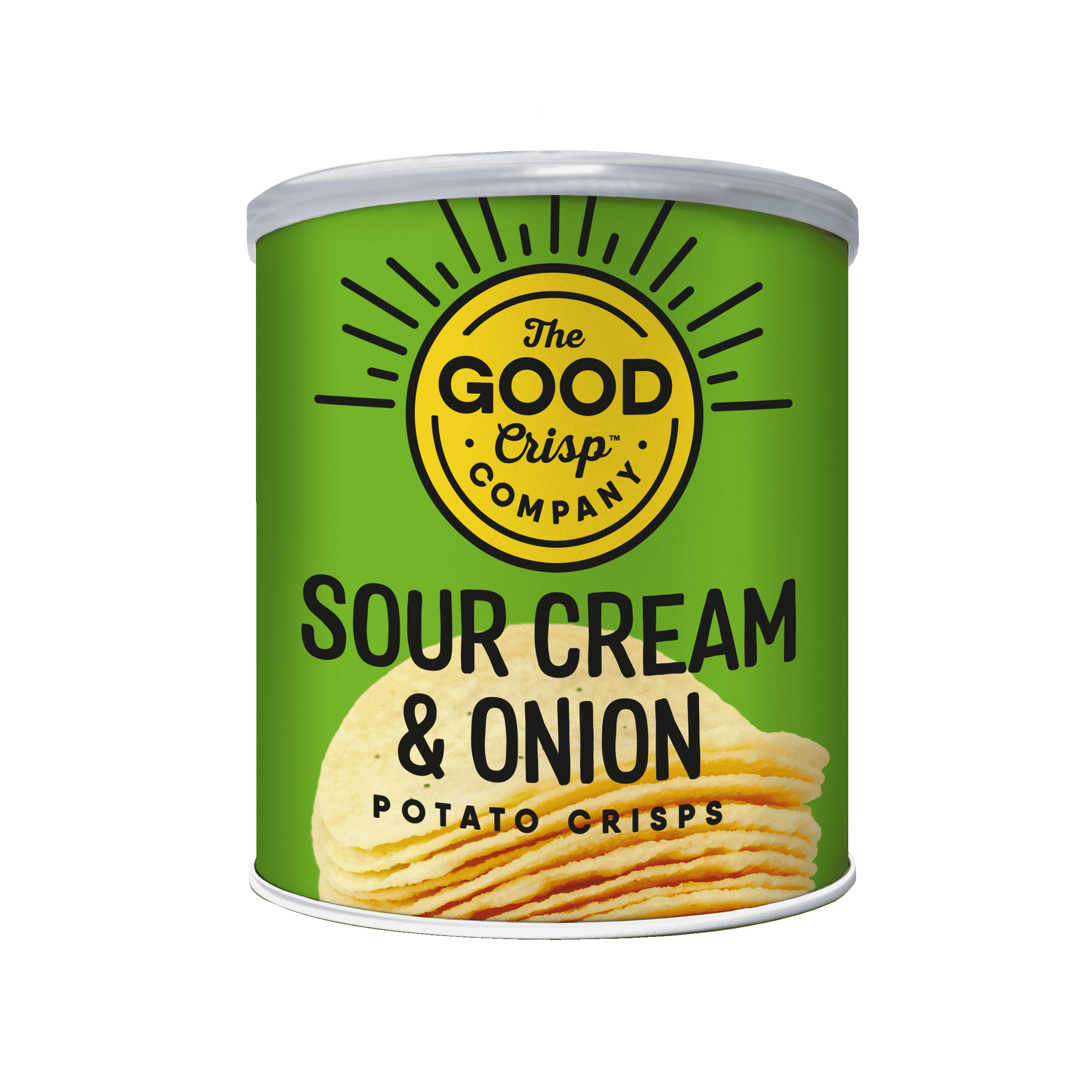 12 x The Good Crisp Company Sour Cream & Onion - 45g
