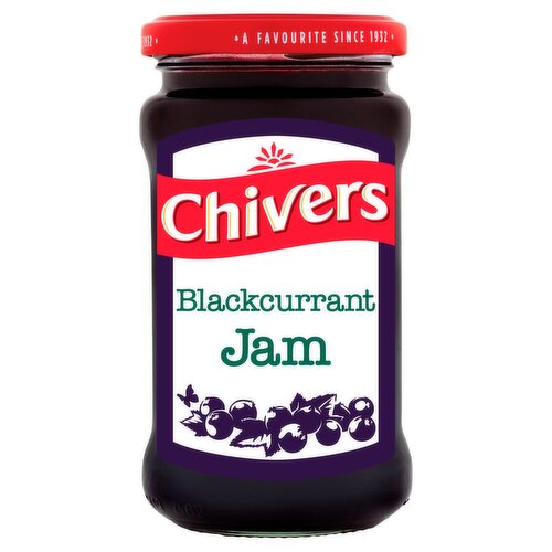 12 x Chivers Blackcurrant Jam 370G