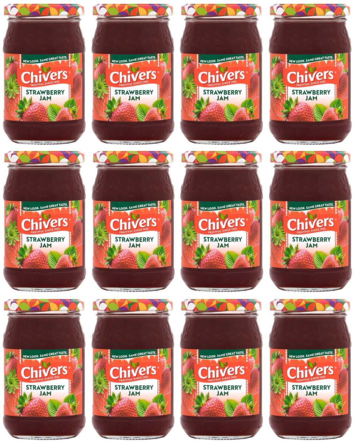 12 X Chivers Strawberry Jam - 340G