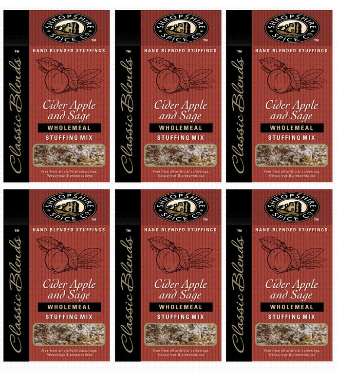 6 x Shropshire Spice Cider Apple & Sage - 140g