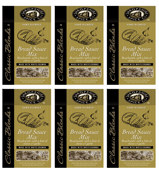 6 x Shropshire Spice Gourmet Bread Sauce - 150g