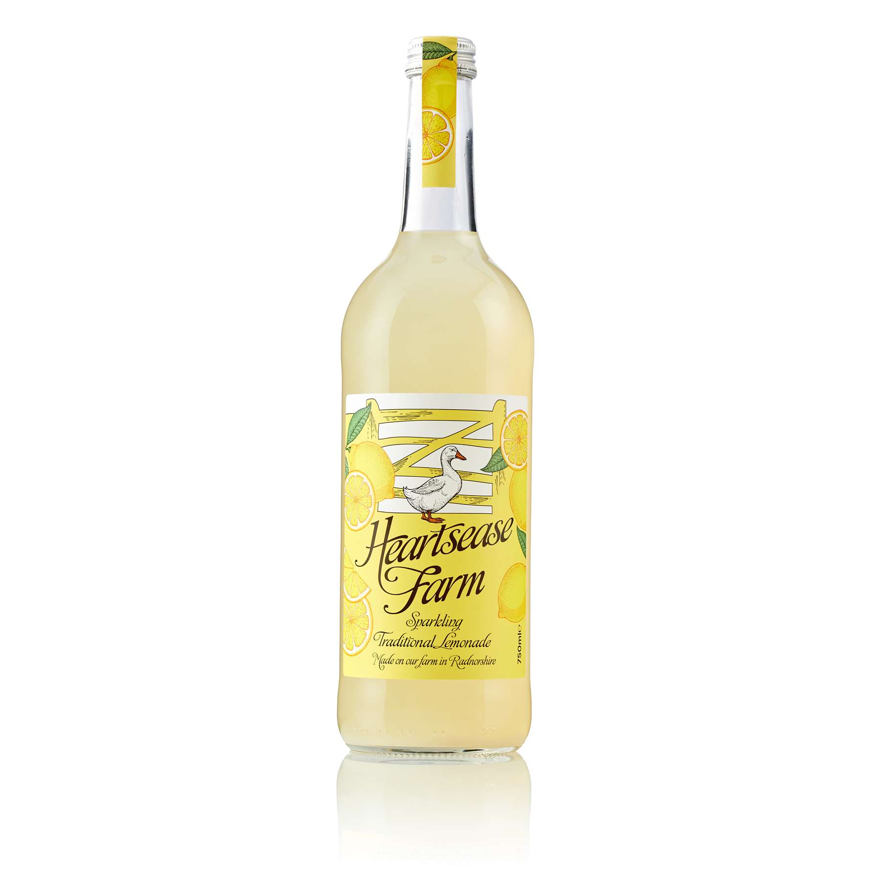 6 x Heartsease Farm Sparkling Traditional Lemonade - 750ml