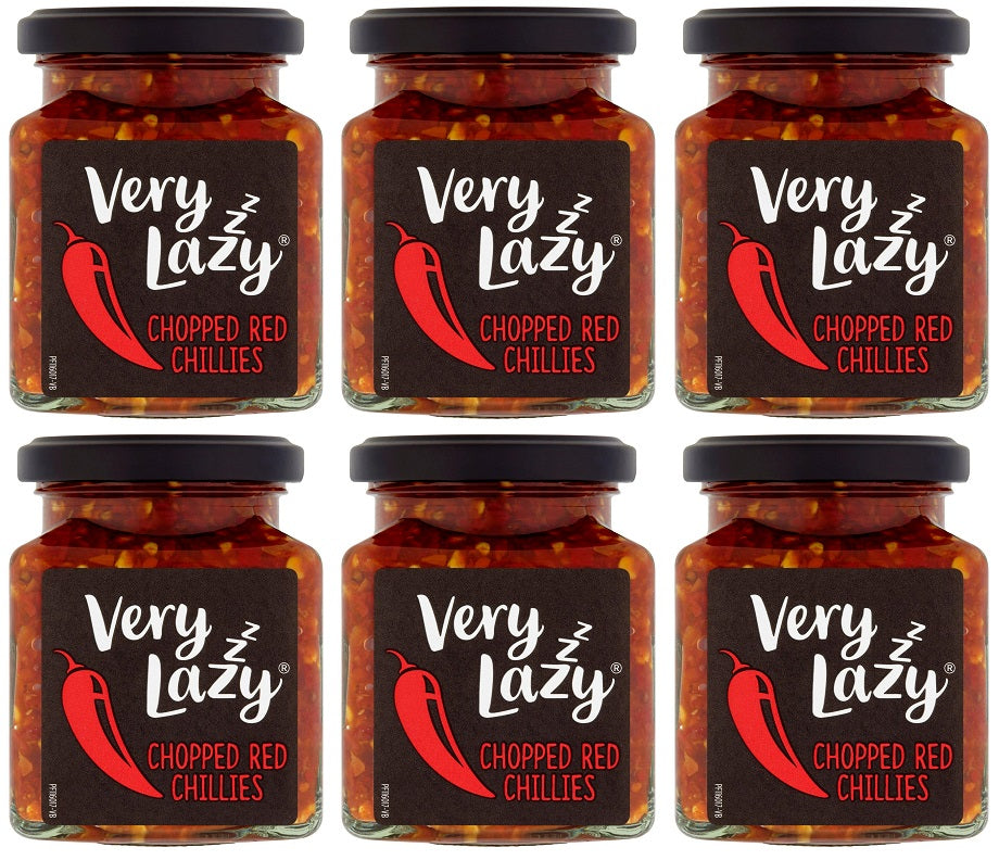 6 x Very Lazy Chillies Chopped - 190G