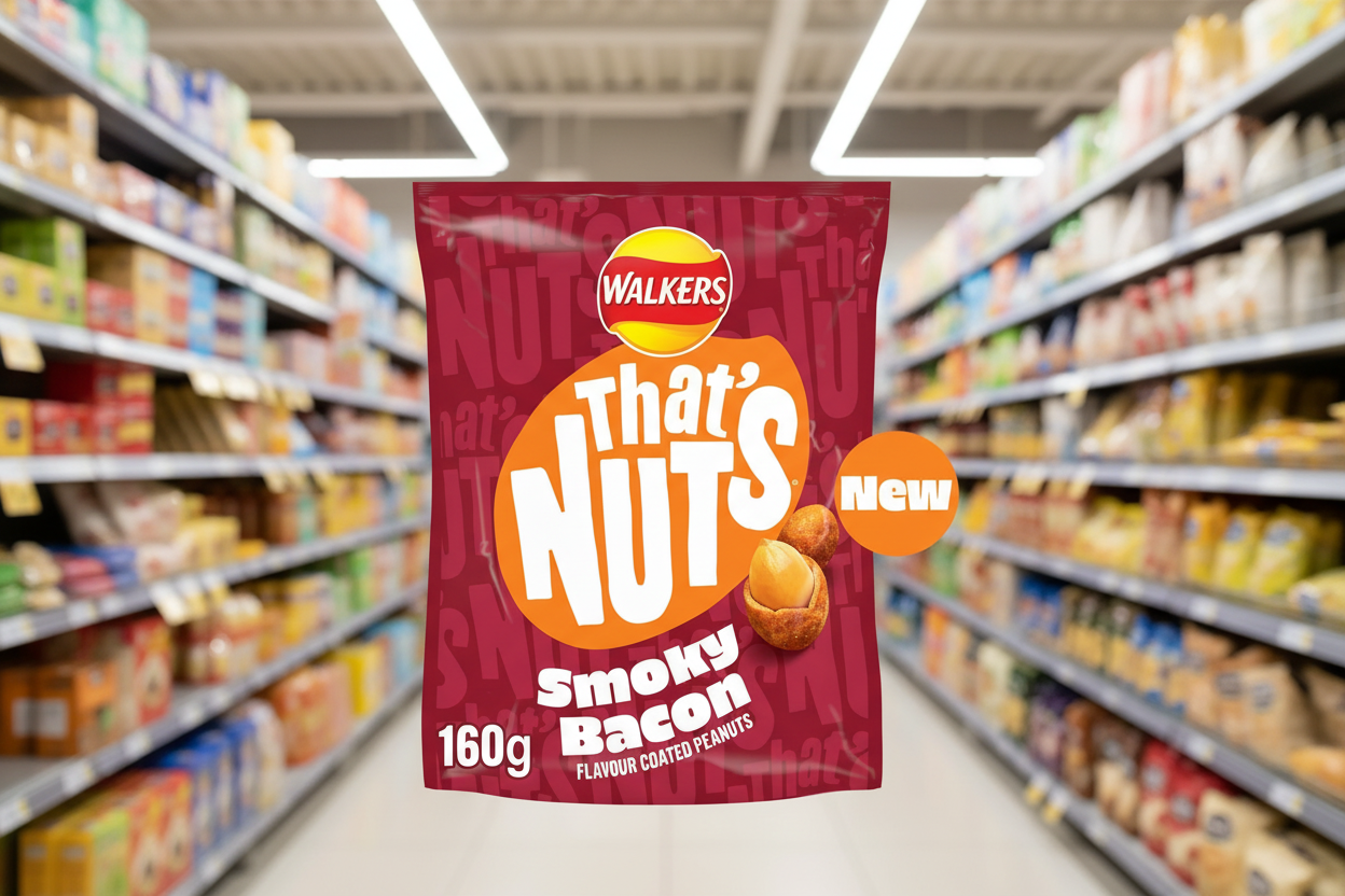 8 x Thats Nuts Walkers Smoky Bacon  - 160GM