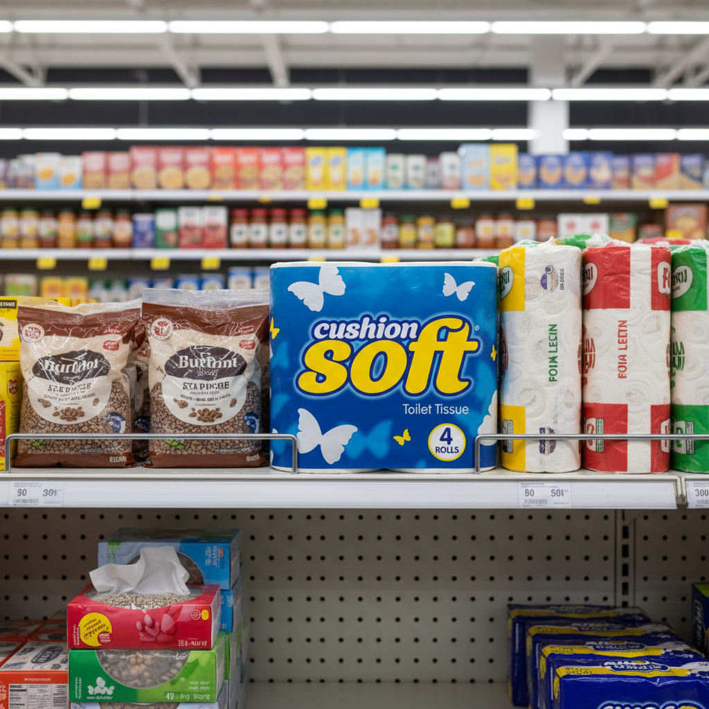 10 x Cushion Soft Toilet Tissue White 4 Rolls