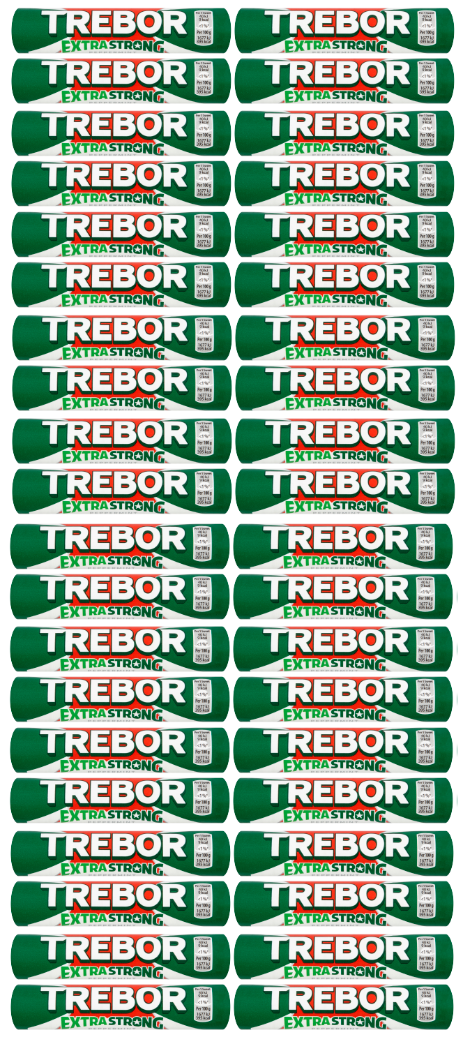 40 x Trebor Extra Strong Peppermints 41.3Gm