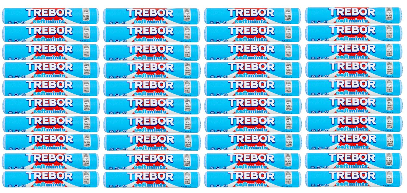 40 x Trebor Softmints Spearmint Blue 44.9Gm