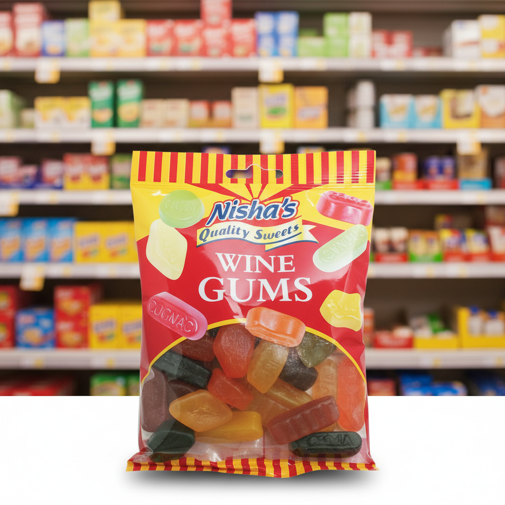 12 x Nisha Wine Gums - 120g