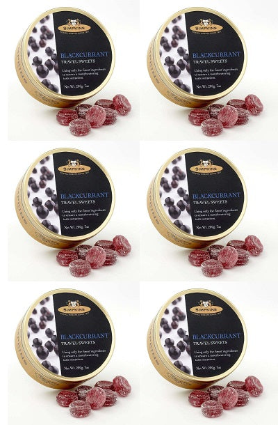 6 x Simpkins Blackcurrant Drops - 200g