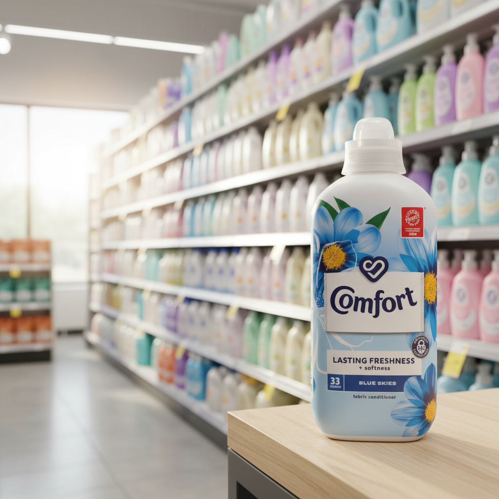 8 x Comfort  Fabric Conditioner Blue Skies 33 Washes (990 Ml)