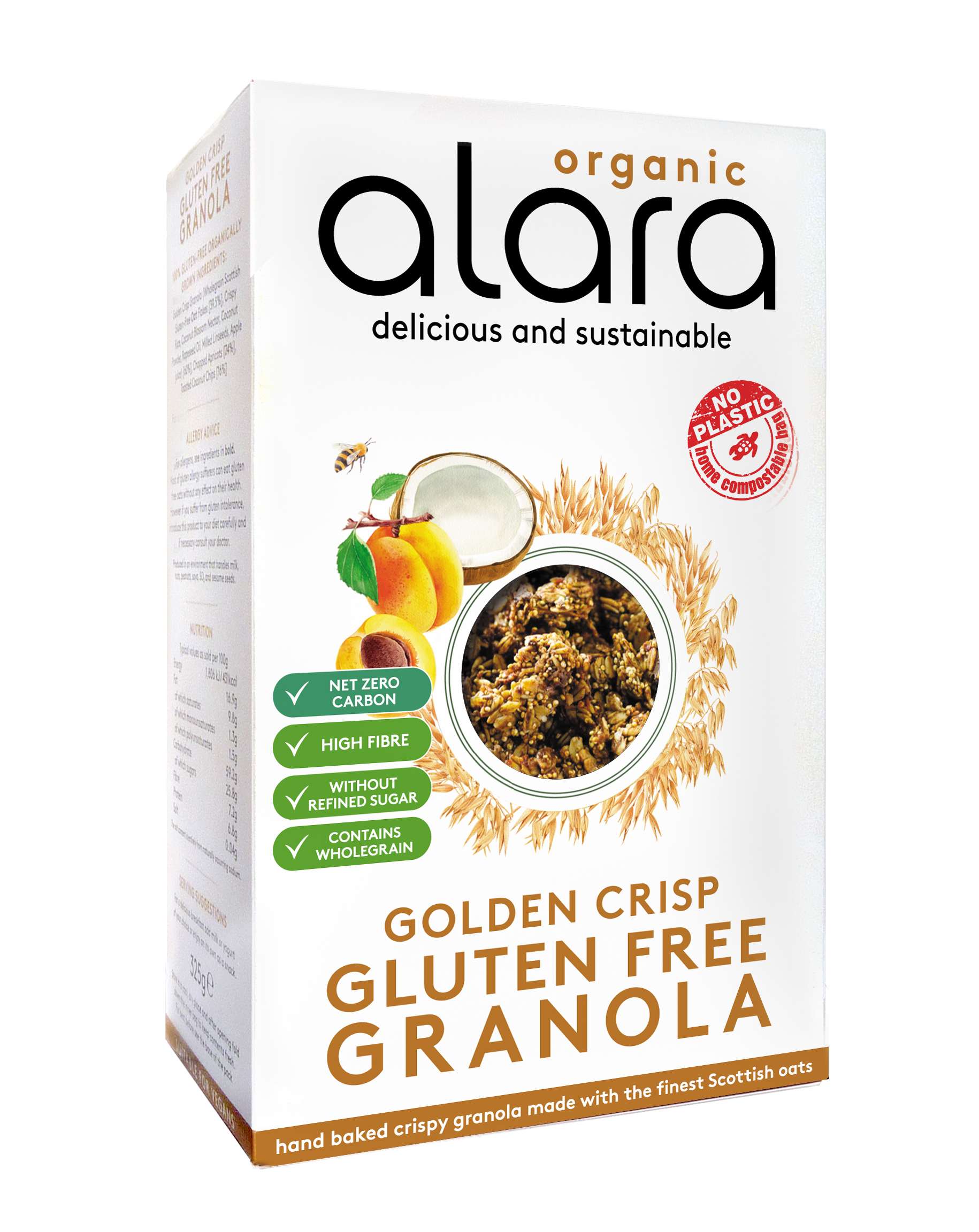 Alara Golden Crisp GF Org Granola - 325g