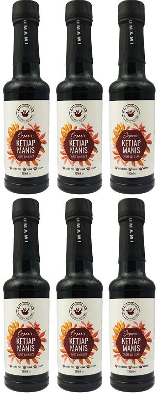 6 x Westcountry Spice Org Ketjap Manis Sweet Soy Sauce - 150ml