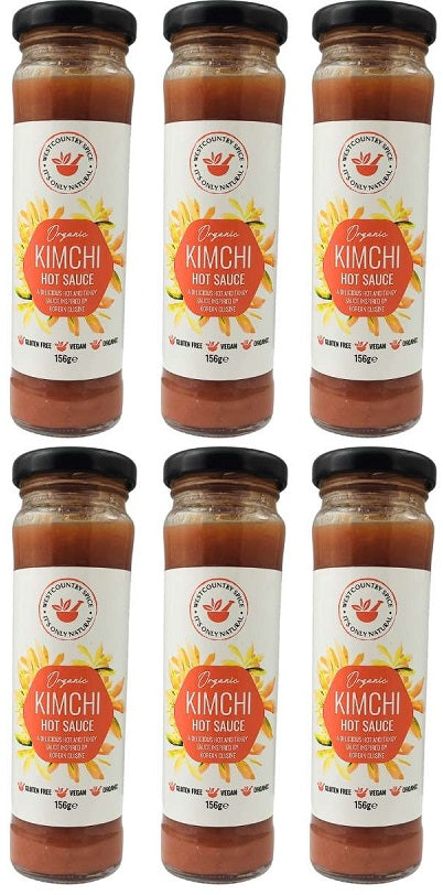 6 x Westcountry Spice Org Kimchi Hot Sauce - 156g