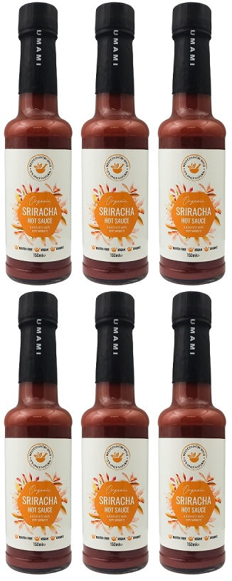 6 x Westcountry Spice Org Sriracha - 150ml