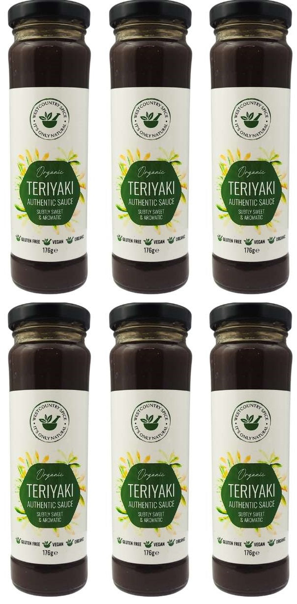 6 x Westcountry Spice Org Vegan Teriyaki Sauce - 175g