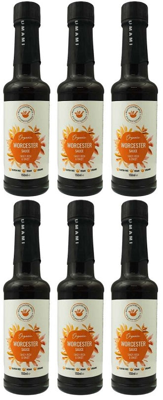 6 x Westcountry Spice Org Vegan Worcester Sauce - 150ml