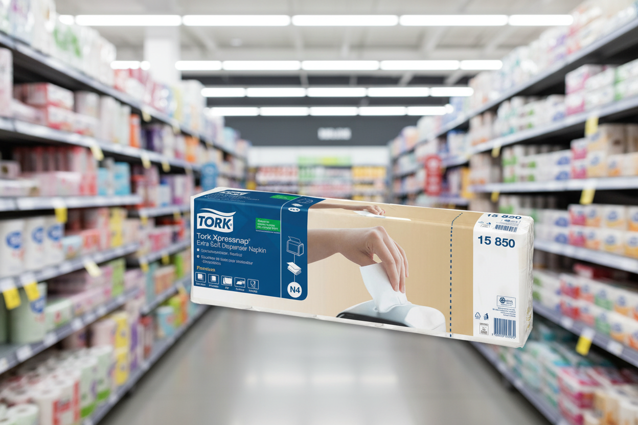 8 x Tork Xpressnap Ex Soft White Dispenser Napkin 2F 200Px5  N4