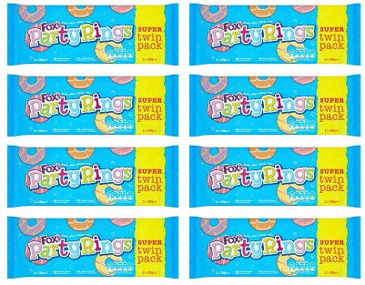 8 x Fox's Party Rings Super 2 X 125G