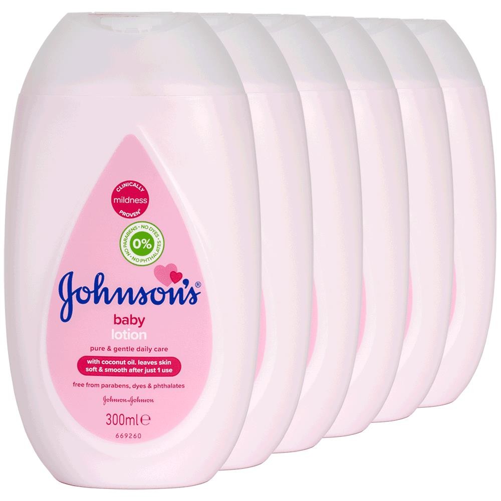 6 x Johnson's Baby Lotion Everyday Use For Delicate Skin 300 Ml