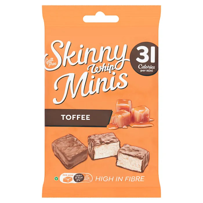 8 x Skinny Whip Mini Toffee - 88GM