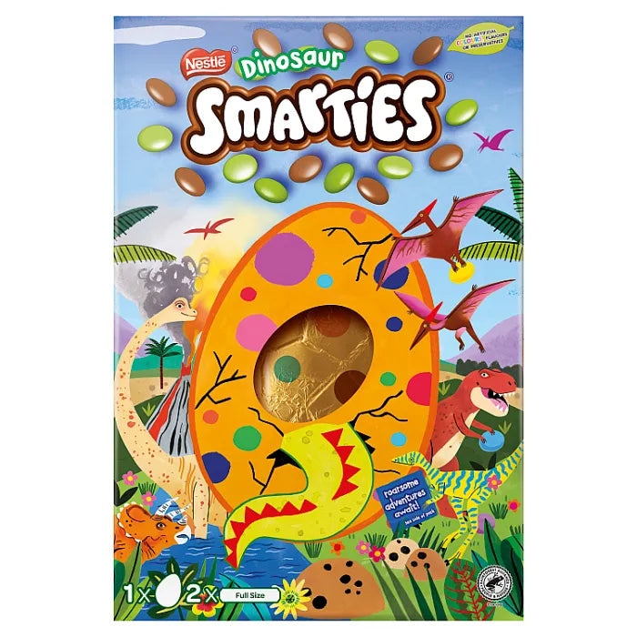 4 x Nestle Smarties Dinosaur Giant Egg - 226GM