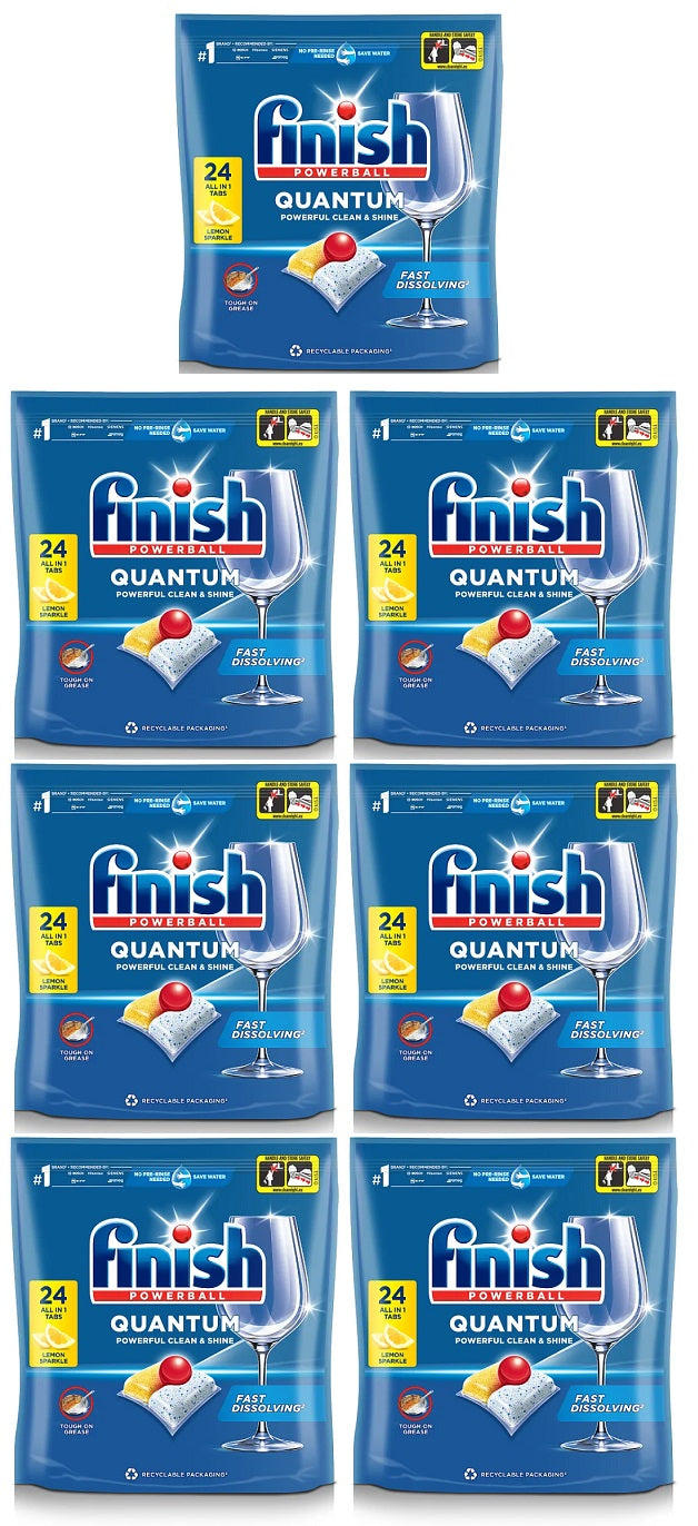 7 x Finish Quantum Lemon - 24 PACK