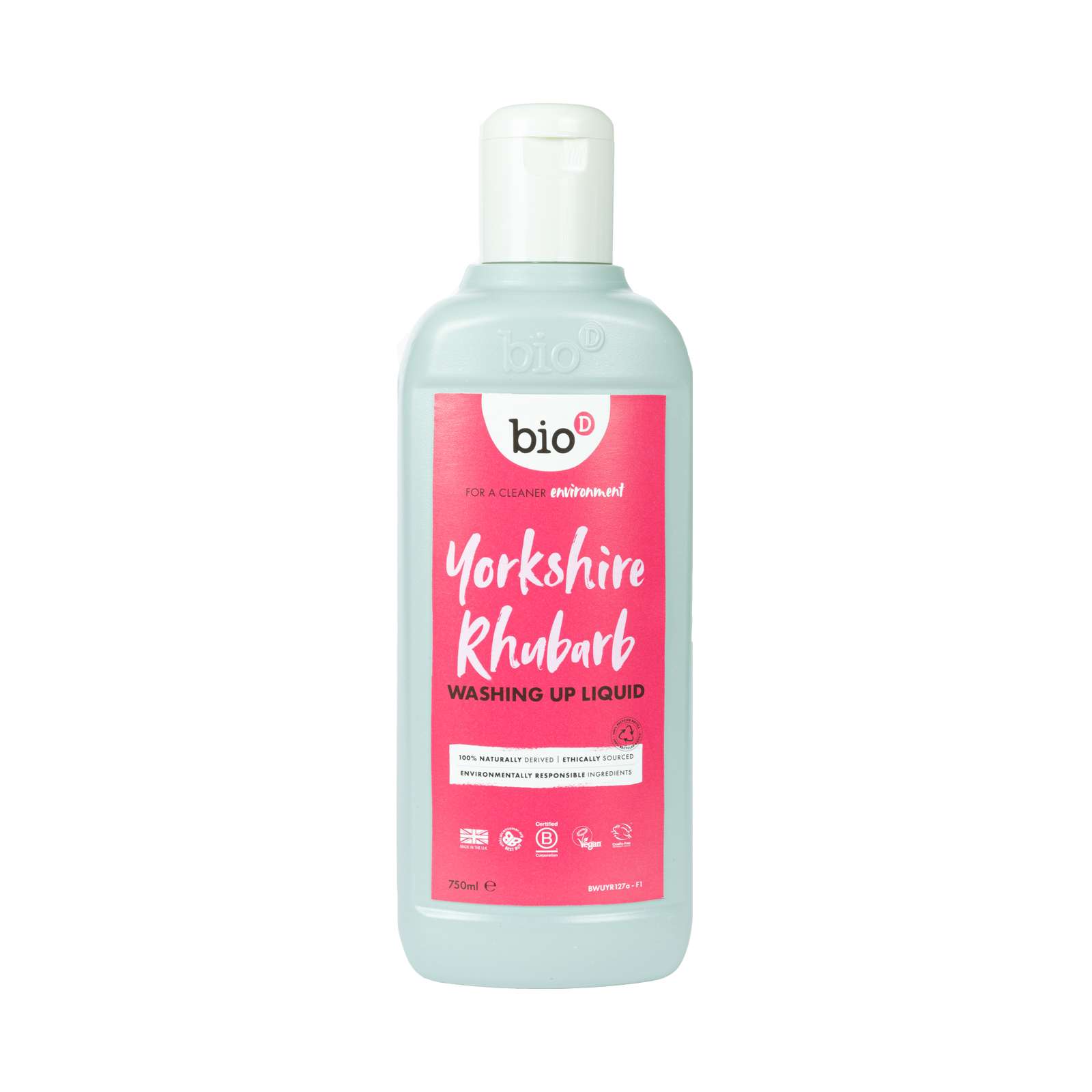 Bio-D York Rhubarb Washing Up Liquid - 750ml