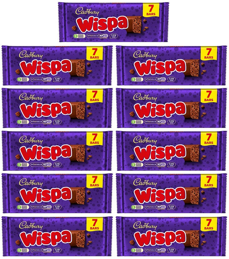 11 x Cadbury Wispa Snacksize 7pk - 165.9GM