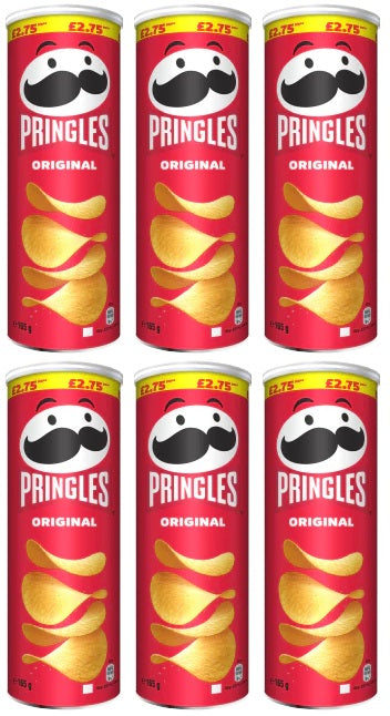 6 x Pringles Original - 165GM