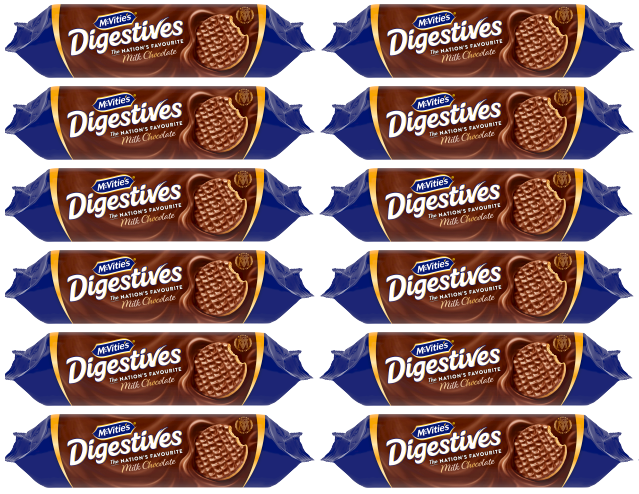 12 x Mcvities Milk Chocolate Digestives - 400GM