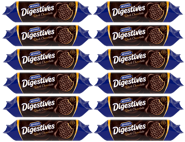 12 x Mcvities Dark Chocolate Digestives  - 400GM