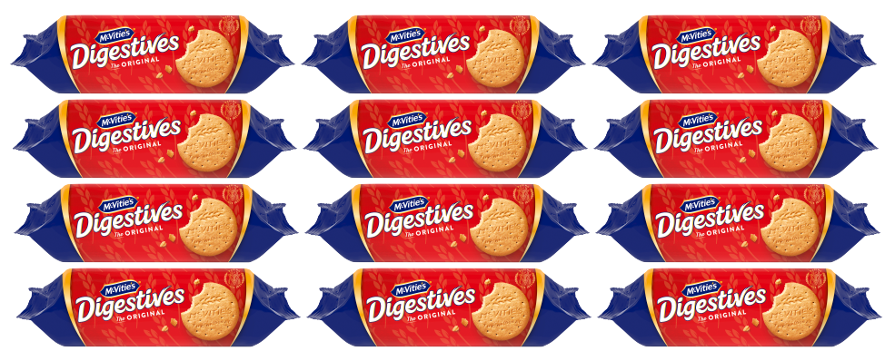 12 x Mcvities Original Digestives  - 360GM