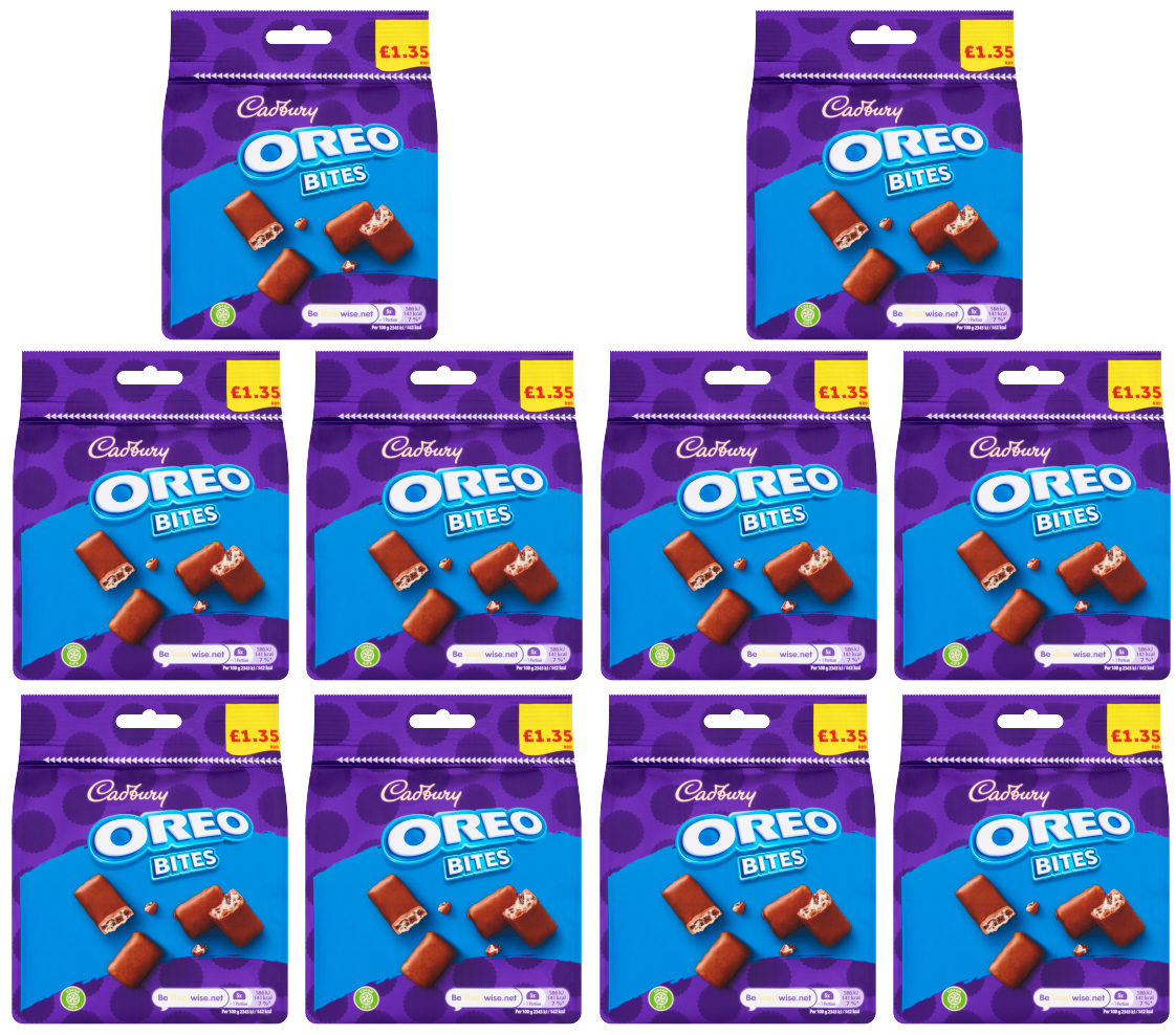 10 X Cadbury Oreo Bites 95GM