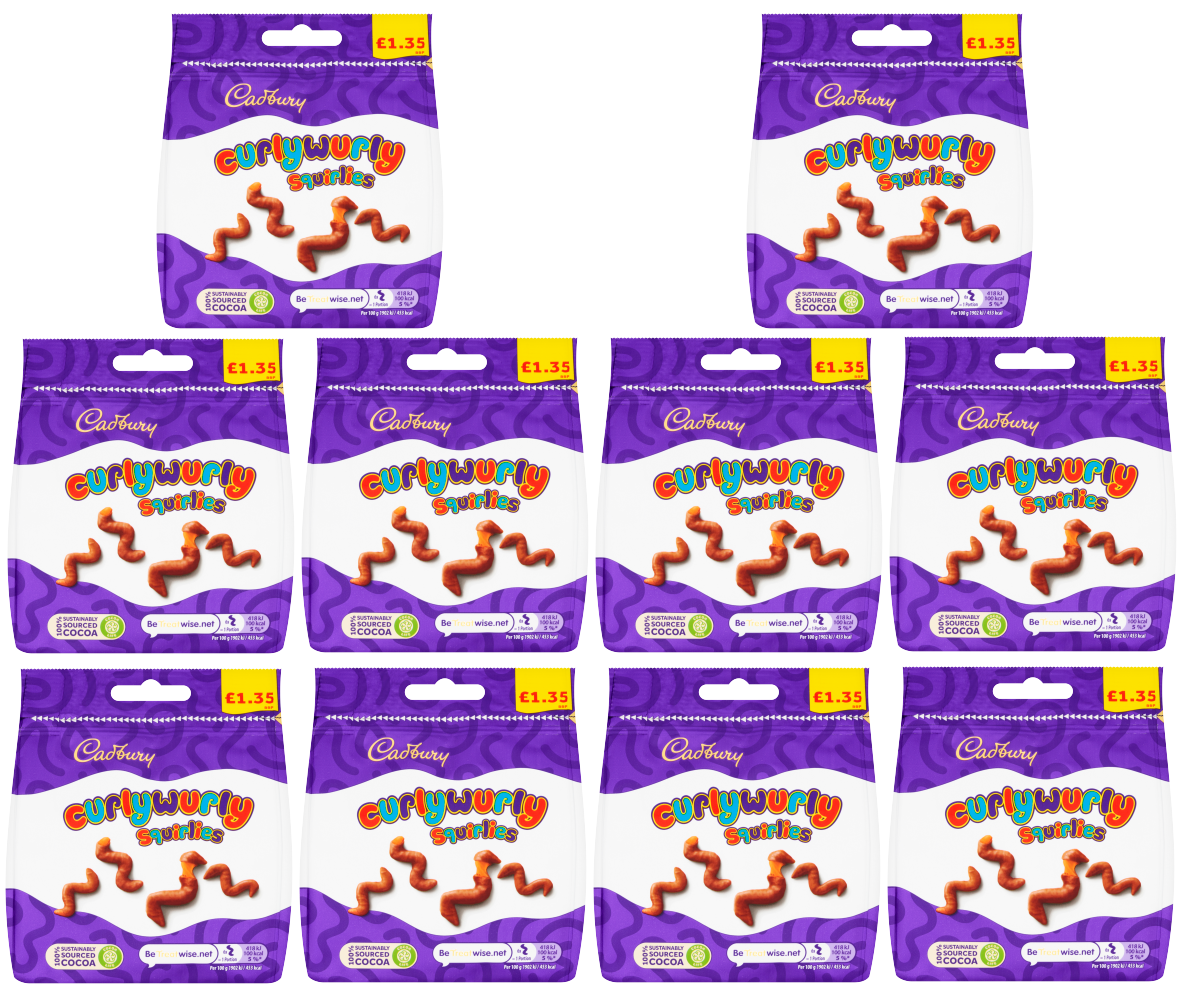 10 X Cadbury Curly Wurly 95GM