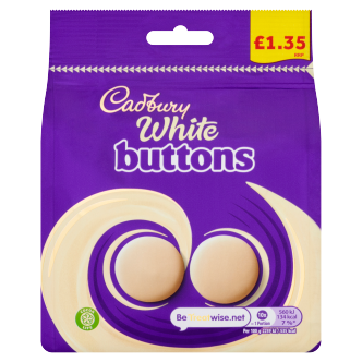 10 X Cadbury White Buttons 85GM