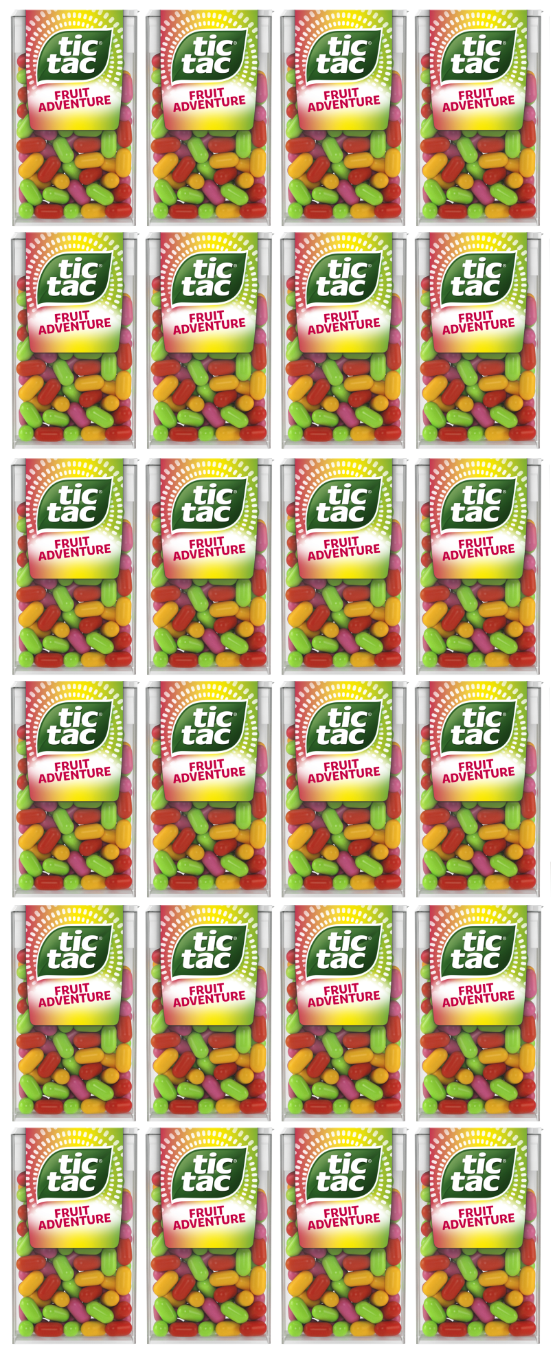 24 X Tic Tac Fruit Mix T100