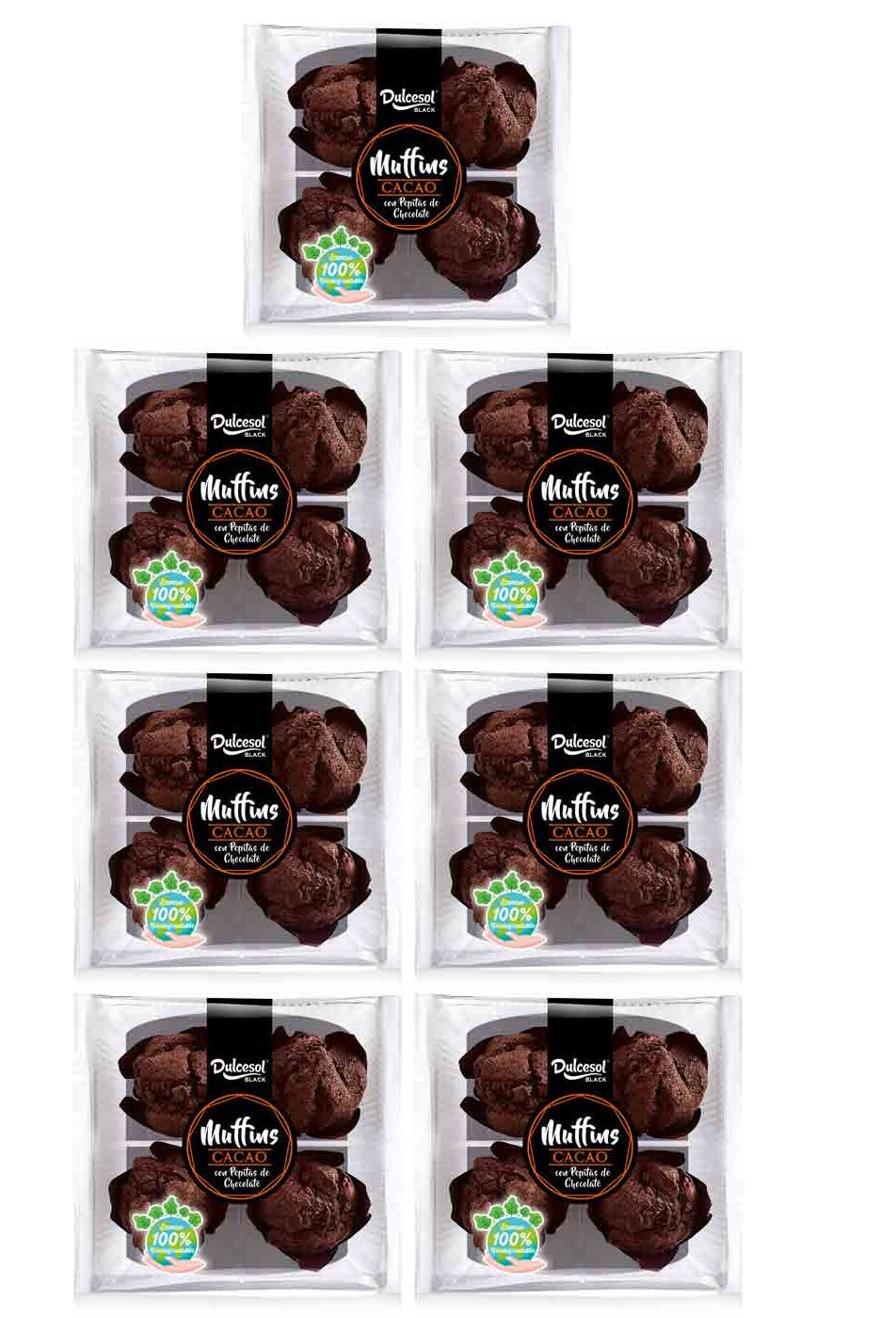 7 x Dulcesol Chocolate Muffins 4 Pack       - 300Gm