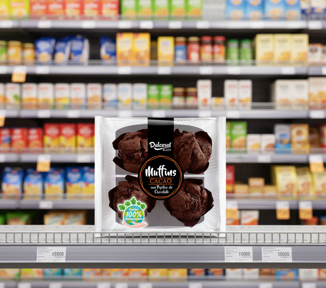 7 x Dulcesol Chocolate Muffins 4 Pack       - 300Gm