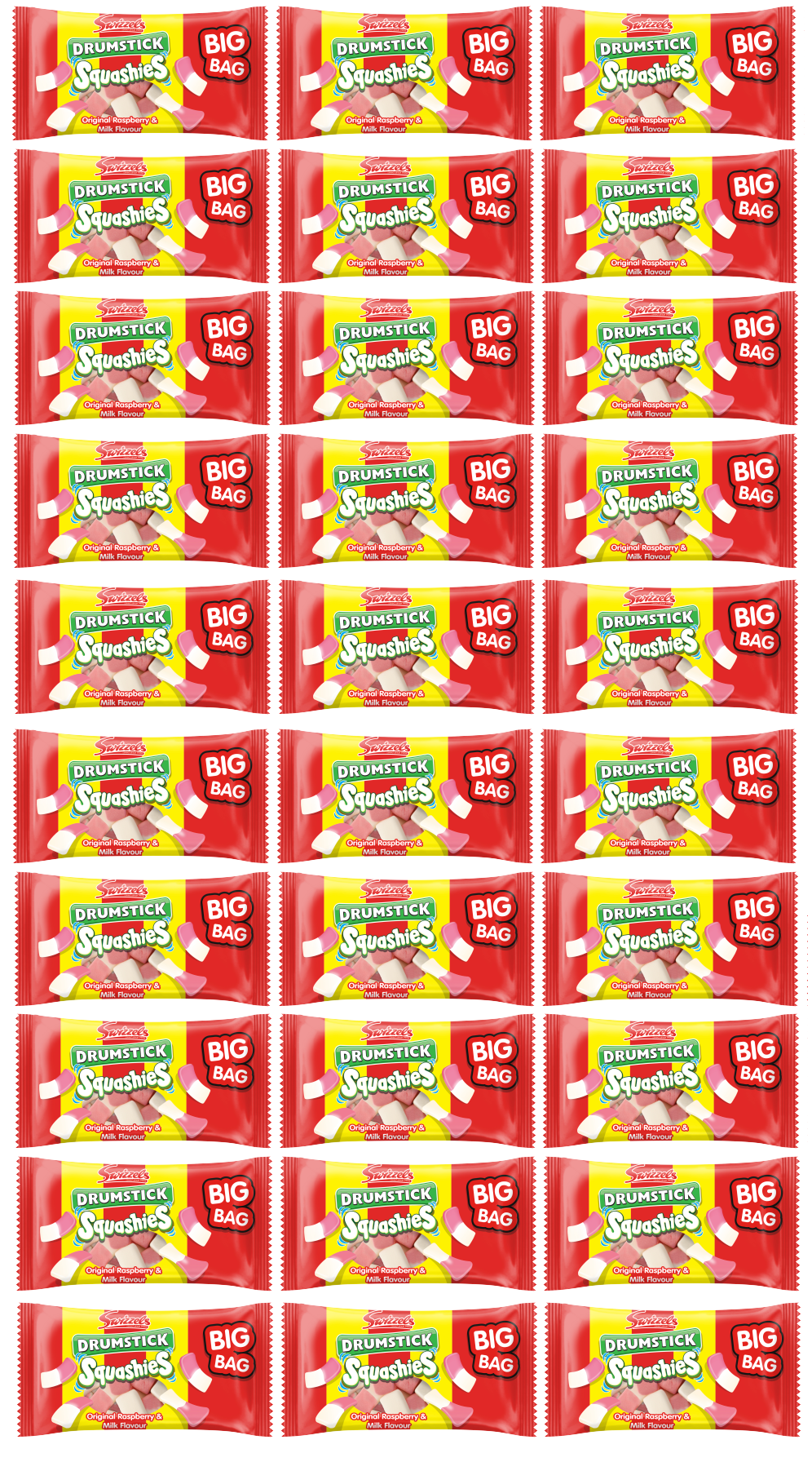 30 X Swizzels Squashies Drumsticks 60Gm