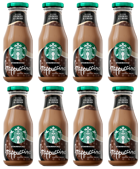8 X Starbucks Frappuccino Cookies & Cream 250ML