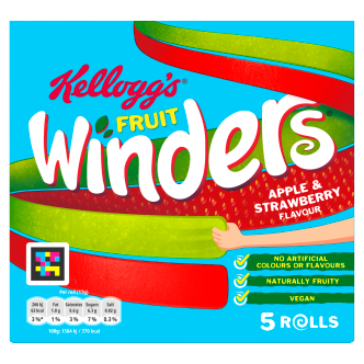 10 x Fruit Winders Strawberry & Apple 5Pk 17GM