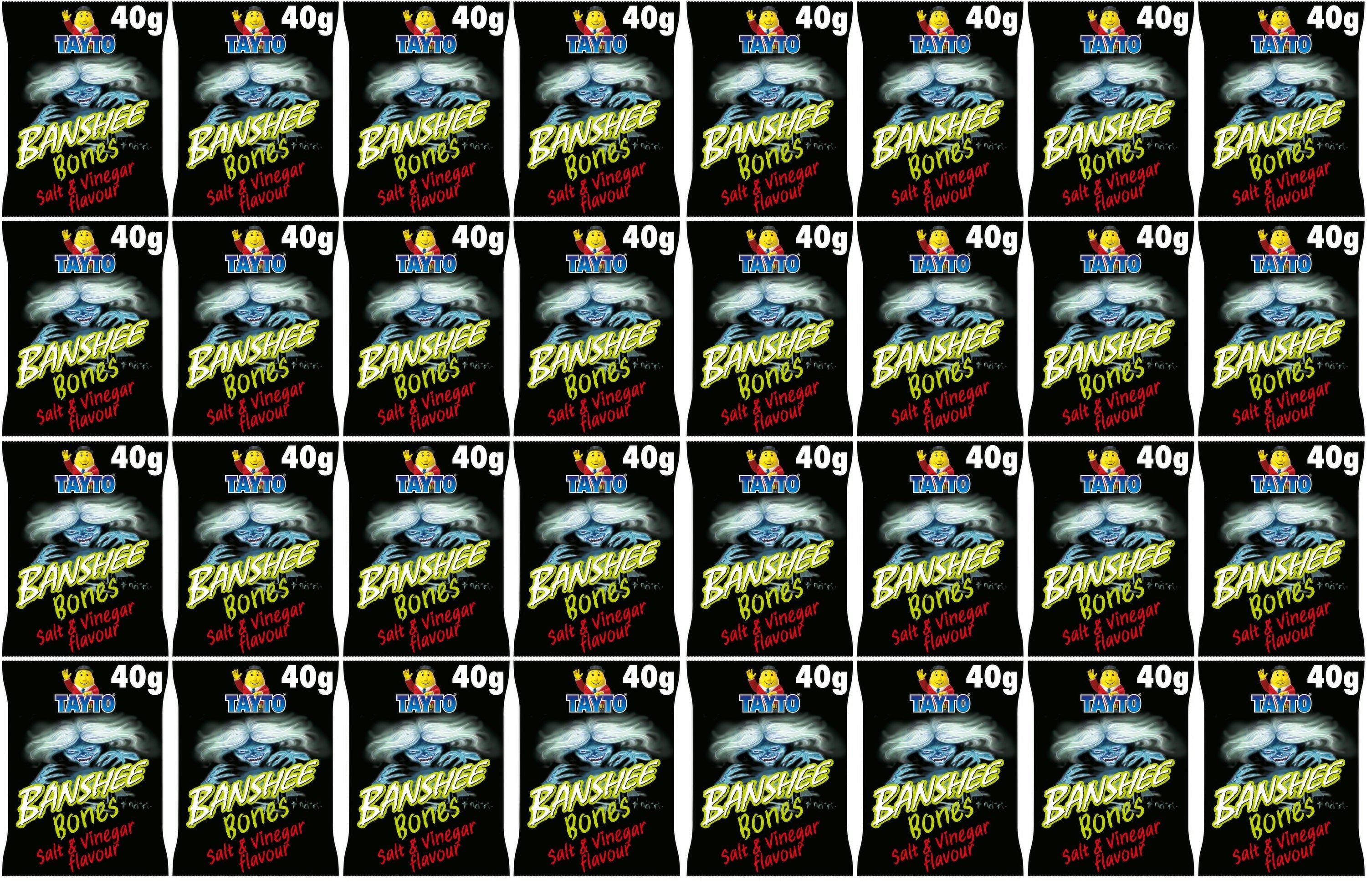 32 x Tayto Banshee Bones Snacks 40G