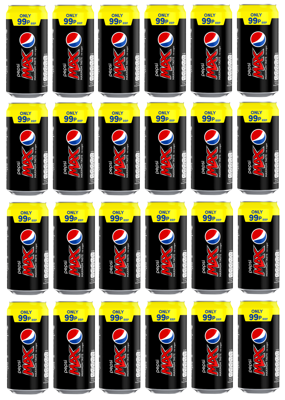24 x Pepsi Max 440ML Cans