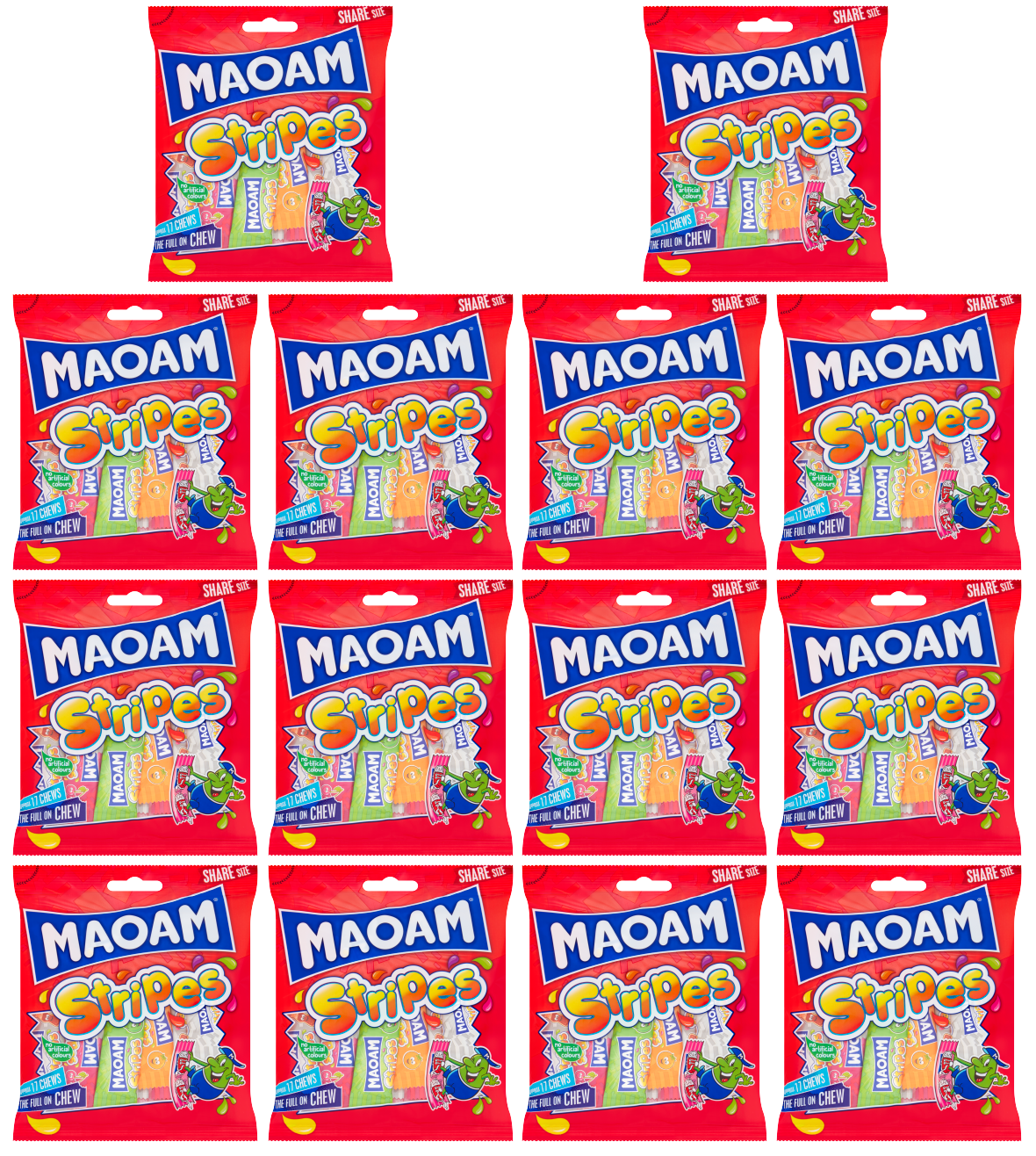 14 x Haribo Maoam Stripes - 140Gm