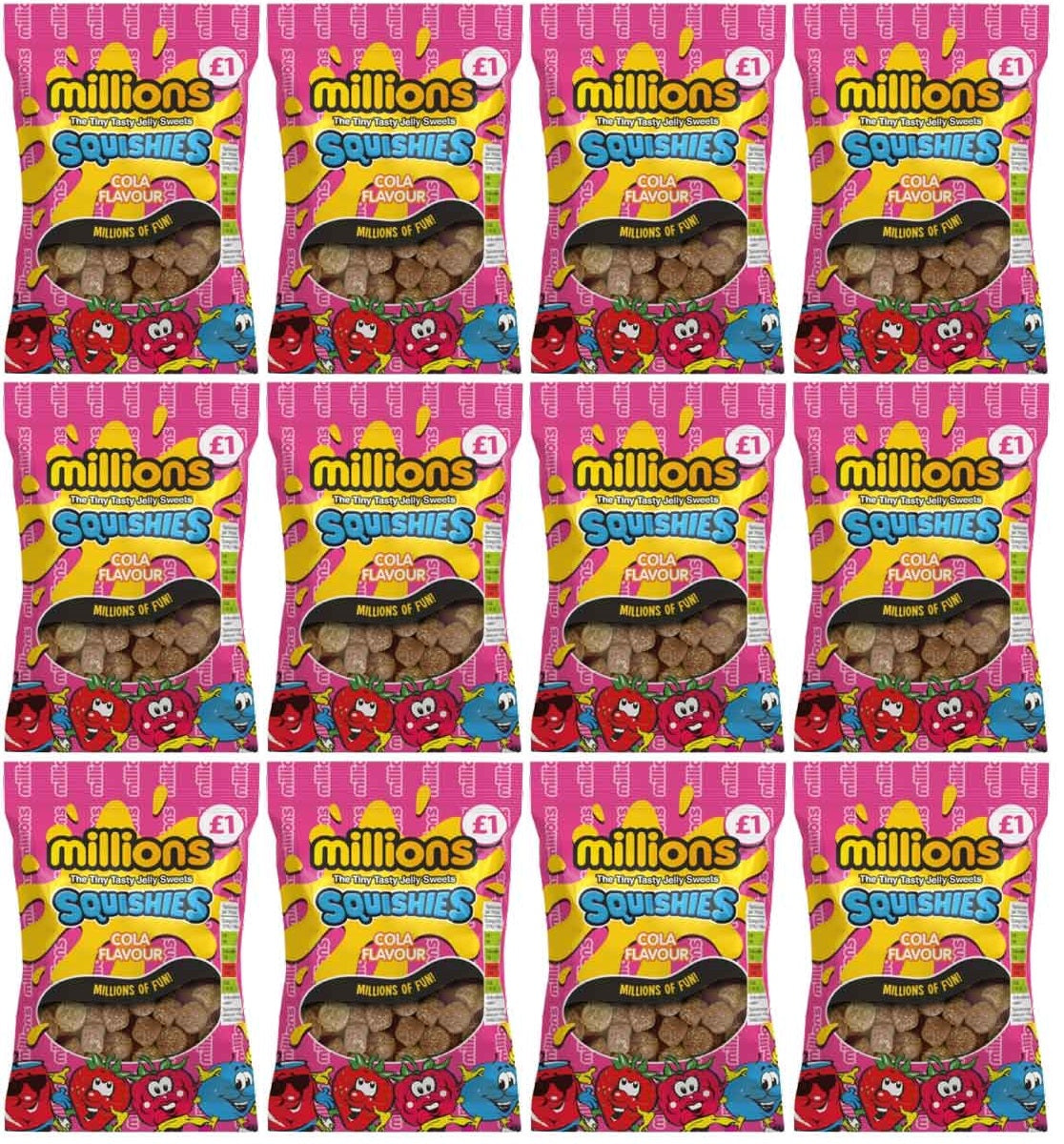 12 x Millions Cola Squishies - 120Gm