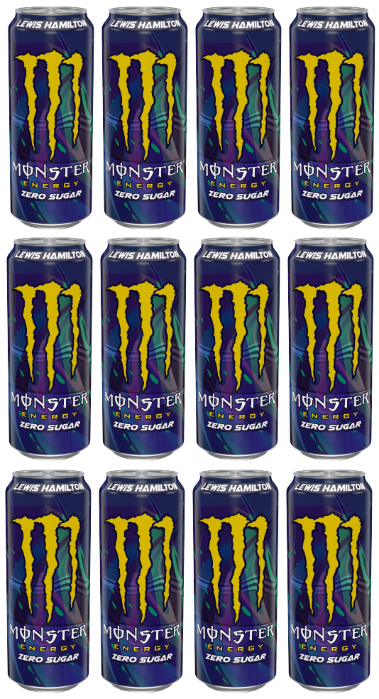 12 x Monster Energy Lewis Hamilton Zero - 500Ml